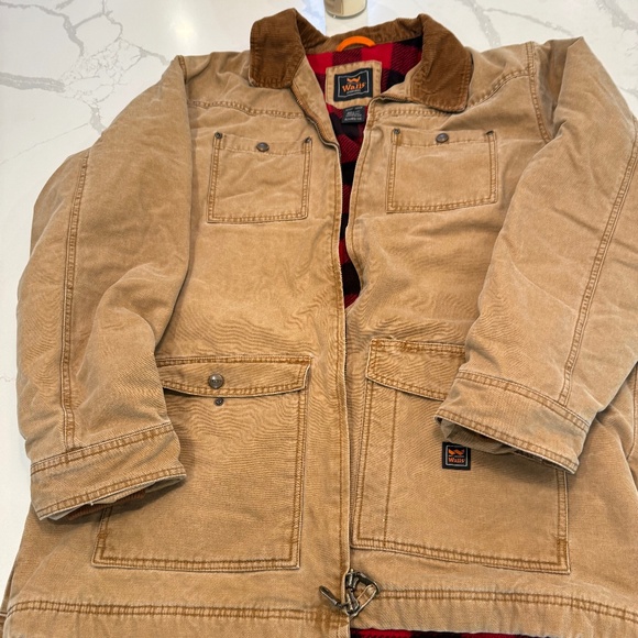 Men's Flannel Lined Canvas Field Jacket Size XL - Picture 1 of 5